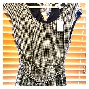 Lauren Conrad Black &White checkered dress